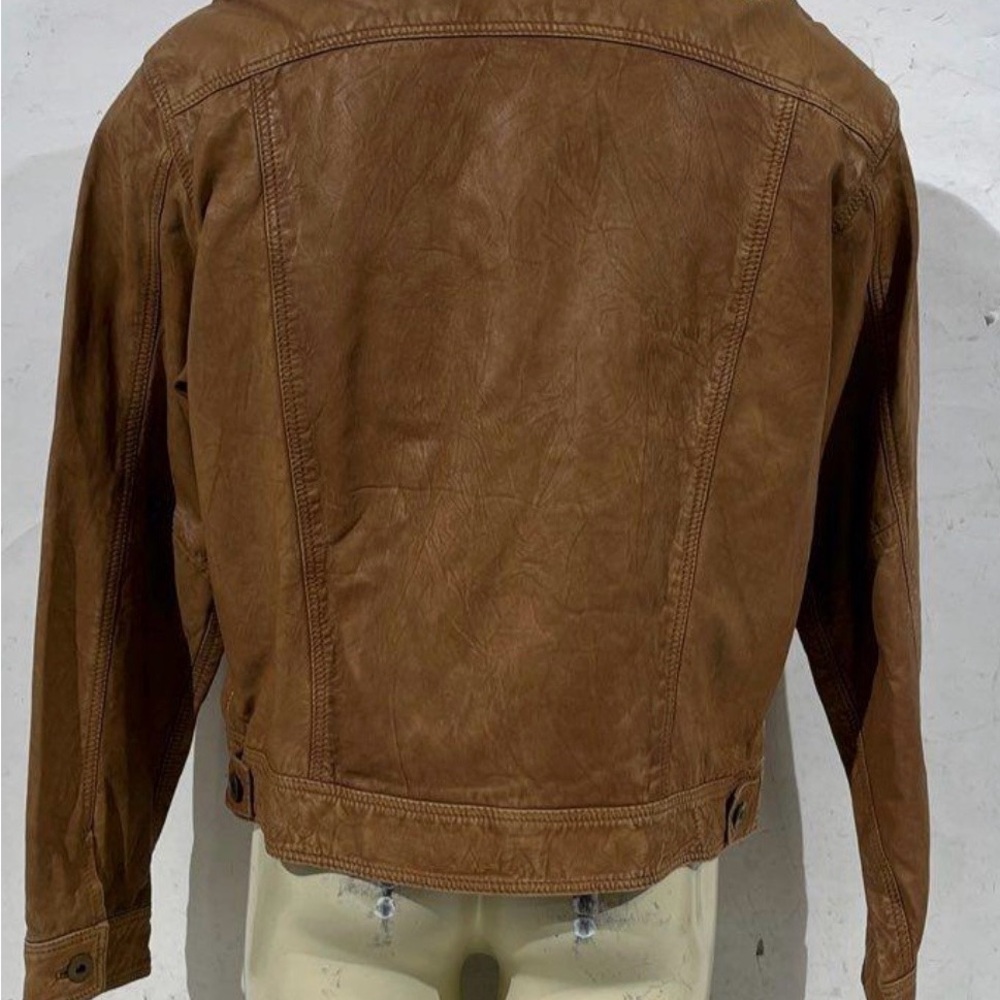 Scully Men's Brown Solid Button Front Western Sty… - image 4